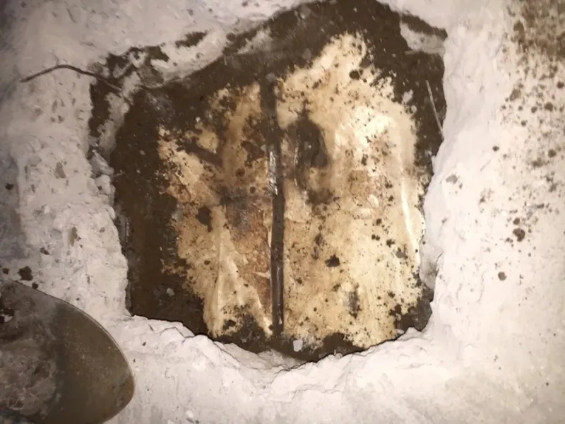 Slab leak repair